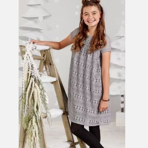 Matilda Jane Other - NWT Matilda Jane Once Upon a Time Gray Lace Dress - Size 10